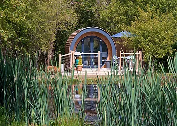 View towards this superb glamping pod