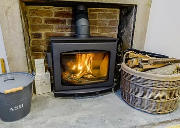 Light the fire and put your feet up