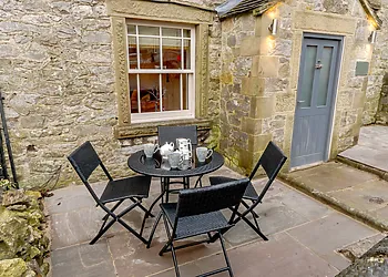 Lovely seating at the front of the cottage