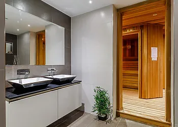 Master bathroom and sauna