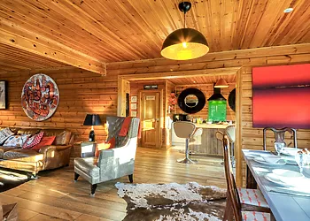 Trendy interior space for friends and family