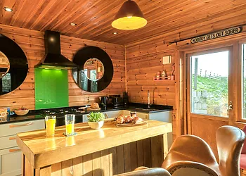Stylish kitchen with breakfast bar