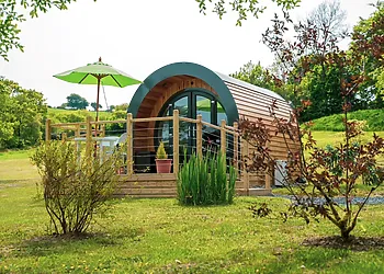 View towards this splendid glamping pod