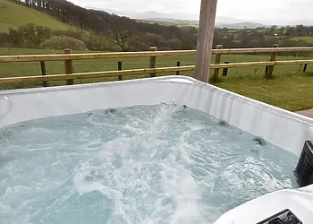 Relax in the hot tub