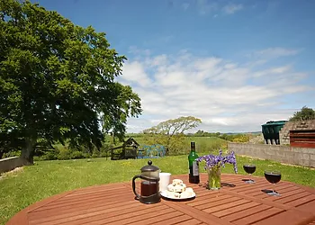 Views over the countryside from the garden