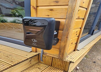 Electric car charging point