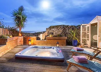 Soak in the hot tub and reflect on the day