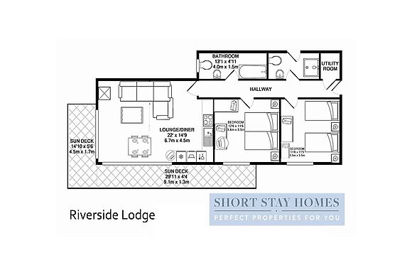 Secluded, New Forest Riverside Lodge