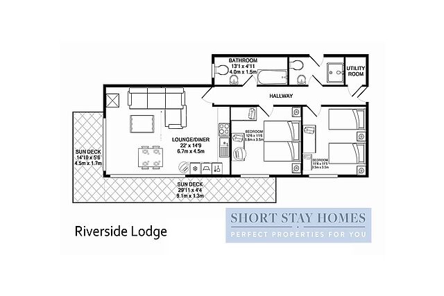 Secluded, New Forest Riverside Lodge