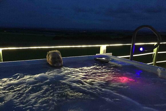 Green Yurt with Hot Tub