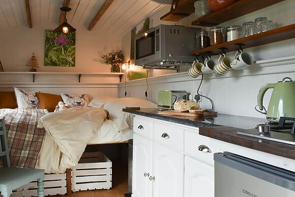 Spruce Shepherd’s Hut in Wilmslow