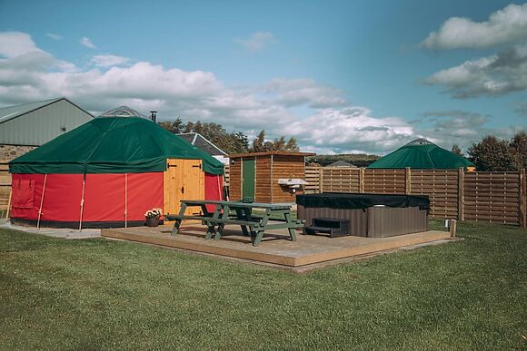 Moss Yurt At Bachilton Farm