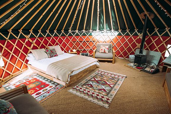 Moss Yurt At Bachilton Farm