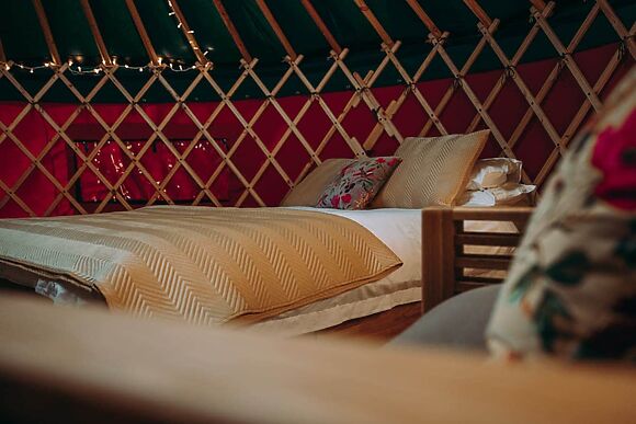 Moss Yurt At Bachilton Farm