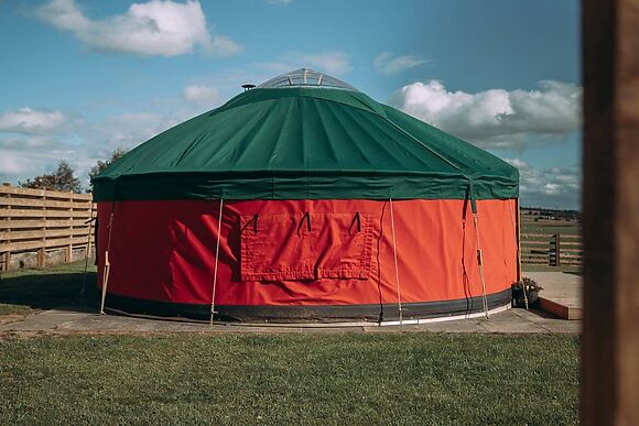 Moss Yurt At Bachilton Farm
