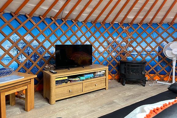 Orange Yurt At Clochforbie Yurts