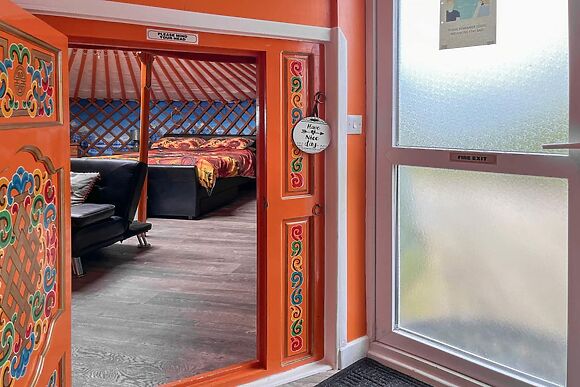 Orange Yurt At Clochforbie Yurts