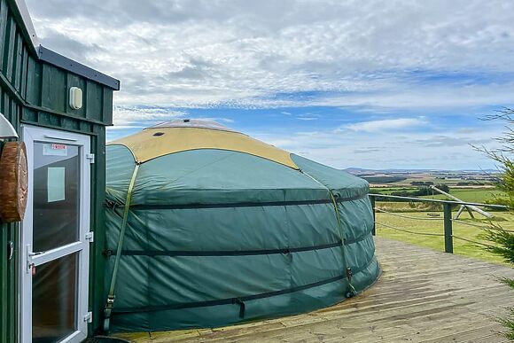 Orange Yurt At Clochforbie Yurts