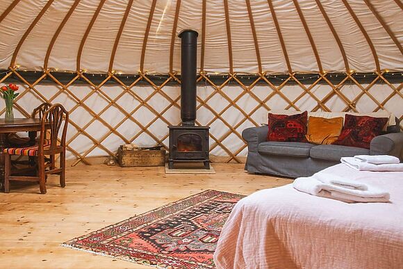 Skylark Yurt at Walnut Farm