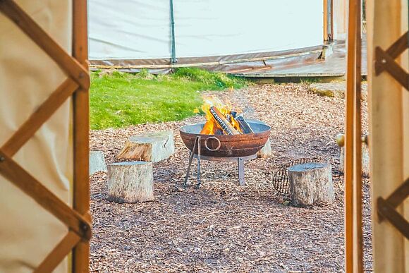 Skylark Yurt at Walnut Farm