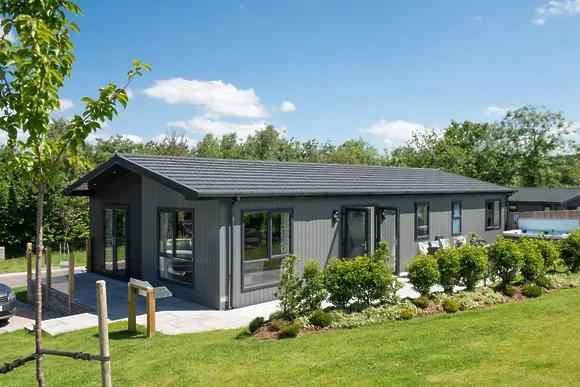 Juniper Lodge at 28 Roadford Lake Lodges