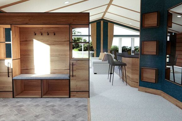 Exclusive Woodland Waterside 10 Berth Lodge Pet - Appletree Holiday Park, Hubbert&rsquo;s Bridge, near Boston