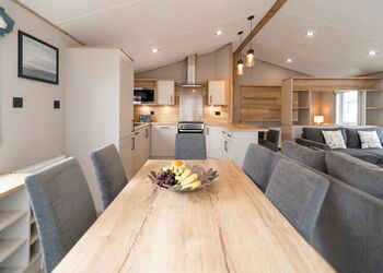 Platinum 3  Lodge (slps 6)  decking with Hot Tub - Brynteg Country and Leisure Retreat, Llanrug