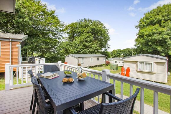 Prestige Lodge. Parking, ensuite, deck, sea view P - Challaborough Bay, Nr Bigbury-on-Sea