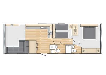 Oak 2 Holiday Home Centre Lounge Hot Tub (Pet) - Clawford Lakes Resort and Spa, Clawton, Nr Holsworthy