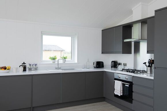 Orchard Deluxe Accessible Lodge - Clawford Lakes Resort and Spa, Clawton, Nr Holsworthy