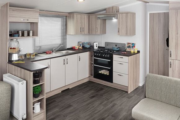 Sage Caravan 2 Decking (Pets Welcome) - Coldingham Bay Leisure Park, Coldingham, Berwickshire