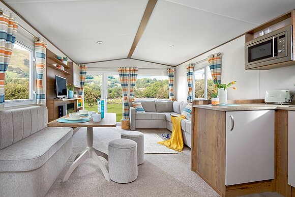 Essential Clover Caravan with Decking (Sleeps 4) - Coldingham Bay Holiday Park, Coldingham, Berwickshire