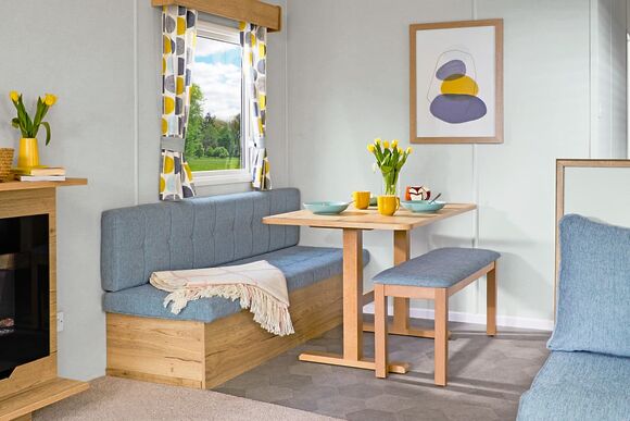 Standard Daisy Caravan with Decking (Sleeps 4) - Coldingham Bay Holiday Park, Coldingham, Berwickshire