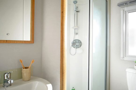 Standard Daisy Caravan with Decking (Sleeps 4) - Coldingham Bay Holiday Park, Coldingham, Berwickshire