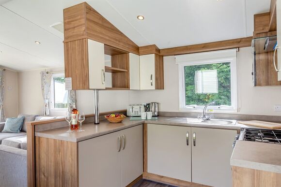 Silver Premium Caravan with parking & decking P, Silver Premium Caravan with parking & decking - Crantock Beach, Newquay