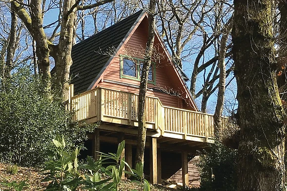 Luxury Woodland Lodge Hot Tub 4 