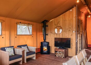 The Woody Safari Tent - Green Hill Farm Holiday Village, Landford,  Nr Salisbury