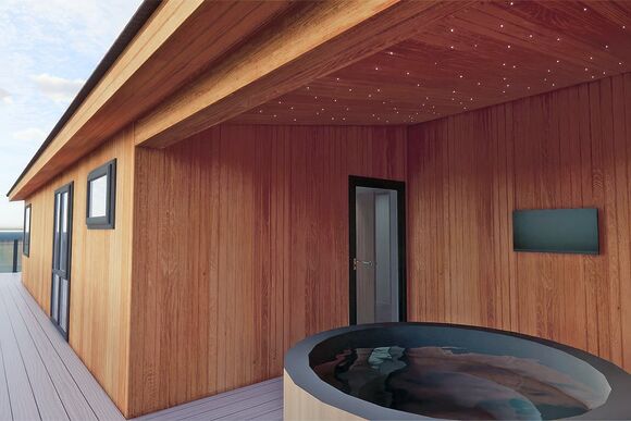 Autograph Retreat Hot Tub 3 bed Luxury Lodge slps 6 - Green Hill Farm Holiday Village, Landford,  Nr Salisbury