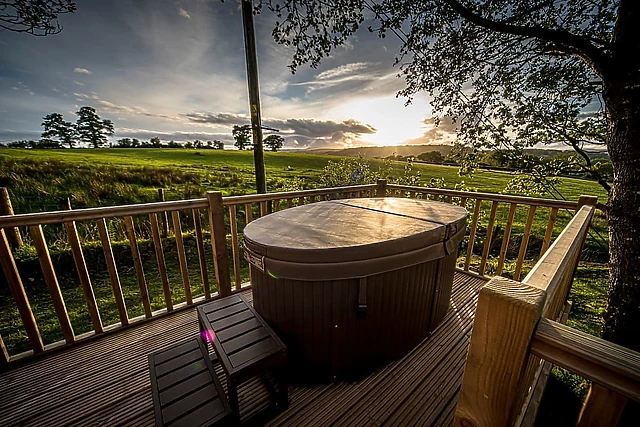 Book Shepherds Hut Spa accommodation at Glampio Gelli Glamping