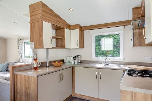 Silver Premium Caravan, parking, decking & SV - Grannies Heilan Hame, Embo, Sutherland