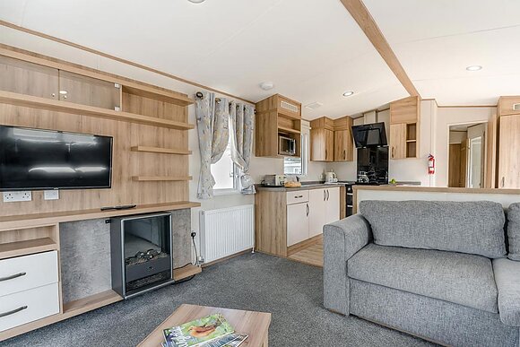 Gold 3 Caravan slps 8 ensuite, decking P - Grannies Heilan Hame, Embo, Sutherland