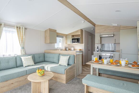 Gold  3 Caravan with Decking (Pet) - Hart&rsquo;s, Leysdown, Isle of Sheppey