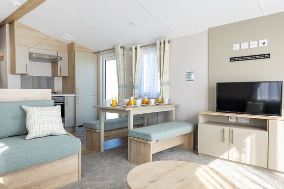 Gold  3 Caravan with Decking (Pet) - Hart&rsquo;s, Leysdown, Isle of Sheppey