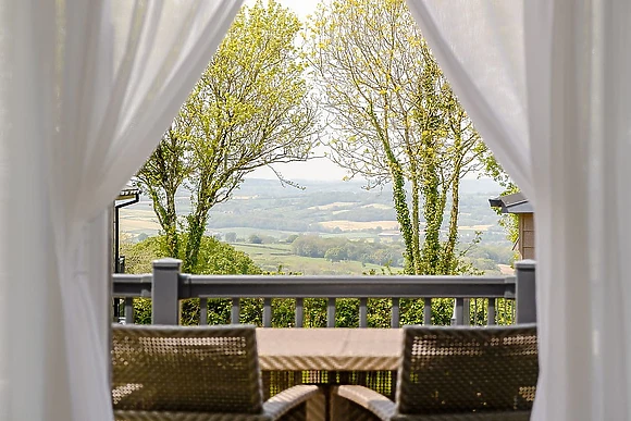 Stunning countryside views from your accommodation 