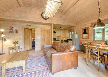 Over The Pond - Henlle Hall Woodland Lodges, Henlle, Nr Oswestry