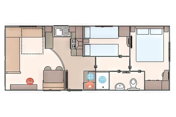 Silver 2 Bedroom Holiday Home - Unity Beach, Brean Sands 