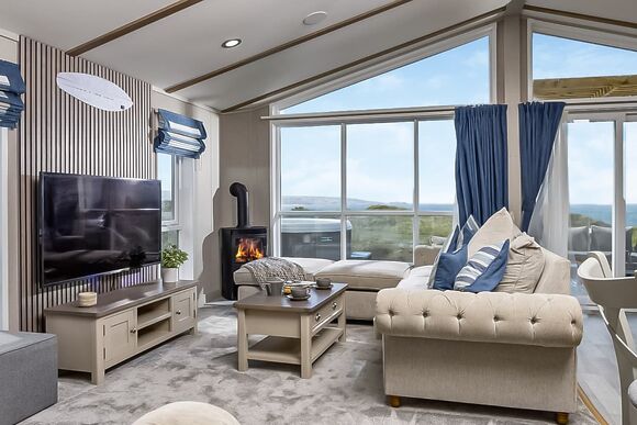 Thalassa 10 berth Lodge hot tub premium view (Pet) - St Ives Bay Beach Resort, Hayle