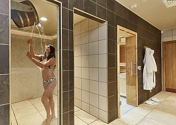Cooling bucket shower at the Ammara spa