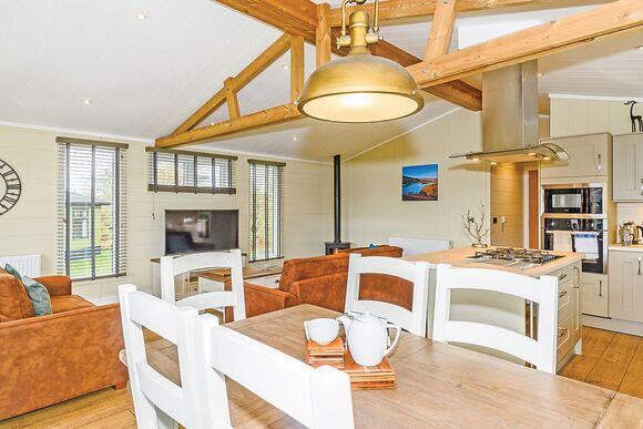 Coleridge Log Burner - Keswick Reach Lodge Retreat, Bewaldeth, Keswick