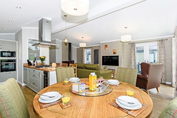 Wainwright Log Burner - Keswick Reach Lodge Retreat, Bewaldeth, Keswick